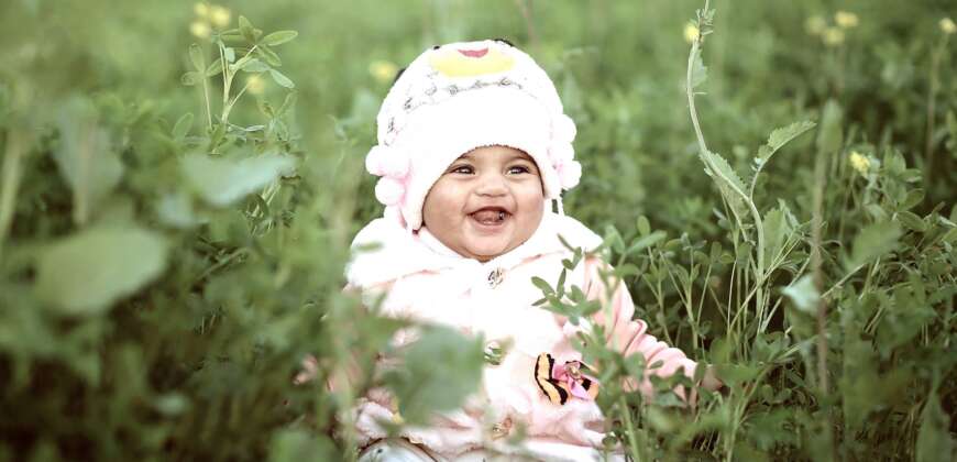 The baby is the most precious thing of parents